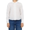 image:imageDEAR JOHN Havana Womens Relaxed Fit Long Sleeve Shirt Collar Button Front Off White Size Small