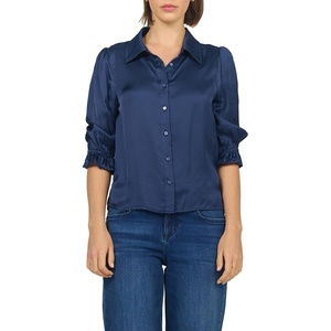 image:imageDEAR JOHN Amali Elbow Sleeve BlouseBlack Iris