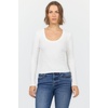 image:imageDEAR JOHN Selene Scoop Neck Long Sleeve TeeWhite