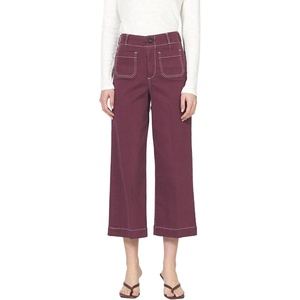 image:imageDEAR JOHN Audrey Wide Leg Jeans Womens High Rise Clean Hem Full Inseam DenimFig