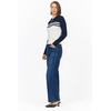 image:imageDEAR JOHN Nola Womens Long Sleeve Zip Front Sweater Fitted CollaredNavyCream