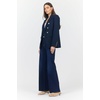 image:imageDEAR JOHN Rowena Double Breasted Blazer for Women Fitted Long Sleeve Stretch Tailored JacketBlack Iris