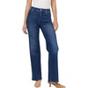 image:imageDEAR JOHN Margot Mid Rise Straight Leg Jeans for Women Full Length Clean HemLocket
