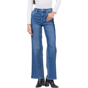 image:imageDEAR JOHN Margot Mid Rise Straight Leg Jeans for Women Full Length Clean HemDrifting